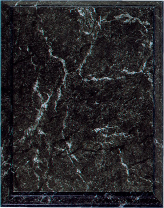 Improved Black Marble Finish Plaque