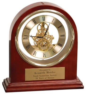 7.75" x 9" Grand Piano Arch Clock