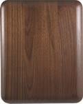 Elliptical Edge Round Corner Genuine Walnut Plaque
