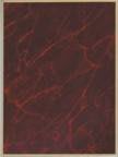 Red Marble/Gold Brass Plated Steel Plaque Plate