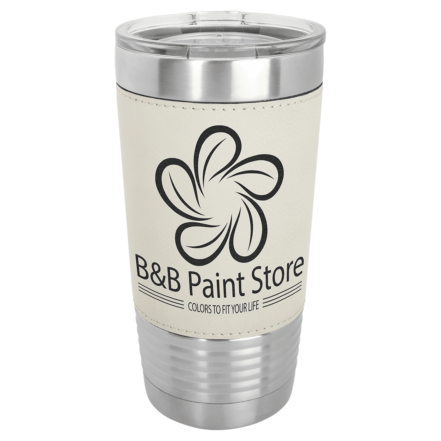 Polar Camel 20 oz. Leatherette Polar Camel Tumbler with Clear Lid