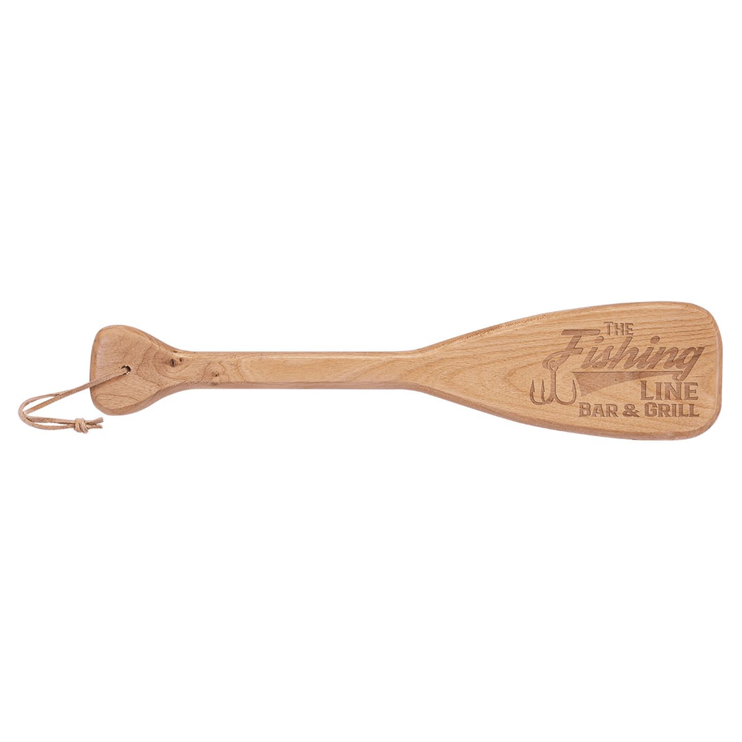 Boat Paddle with Leather String 18" x 4"