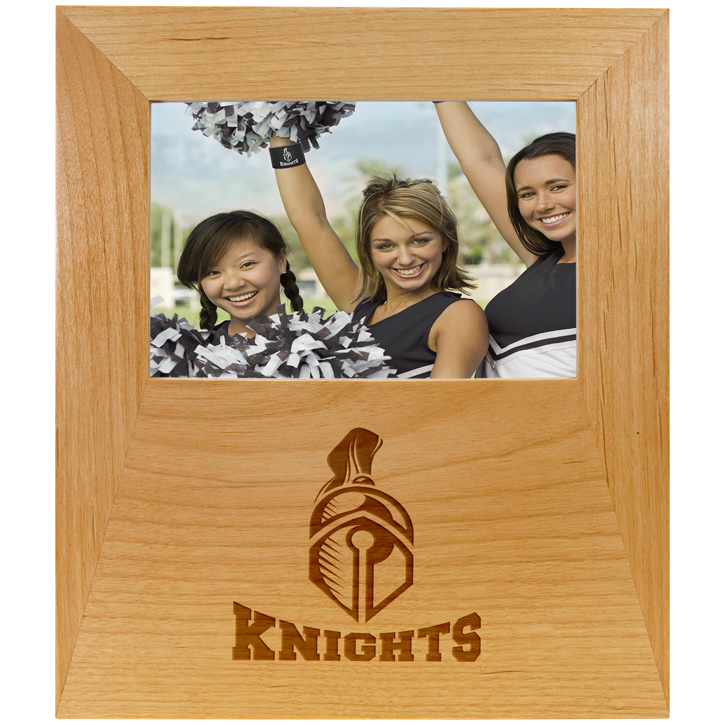 Genuine Red Alder 4" x 6" Picture Frame with 4.5" x 8" Engraving Area