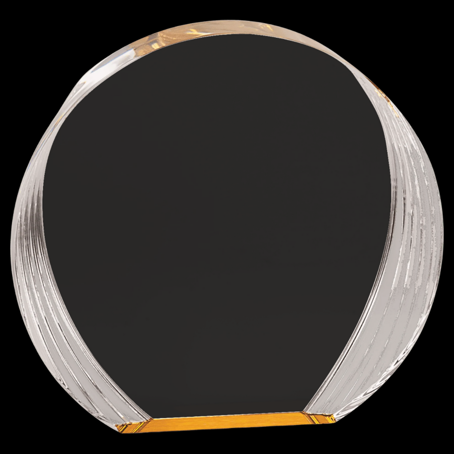 Gold Round Acrylic