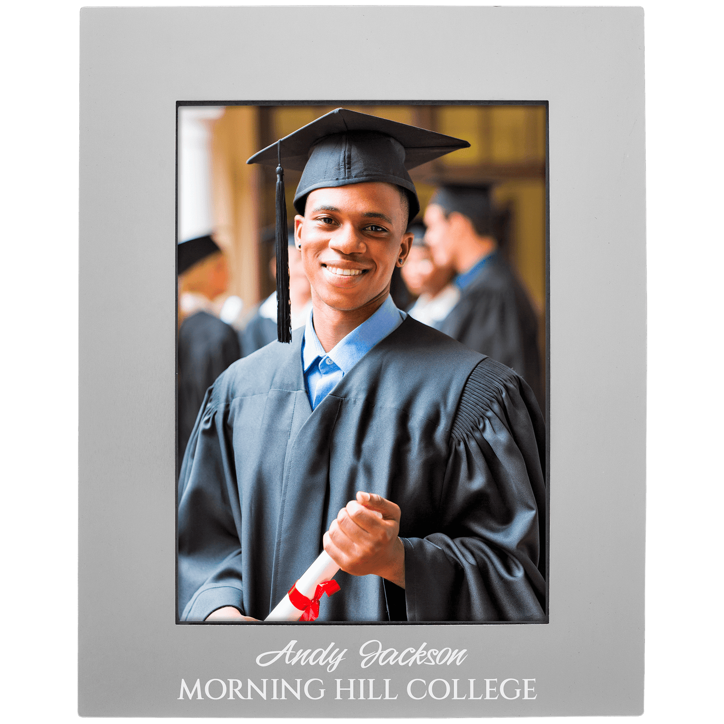 Gray Aluminum Photo Frame