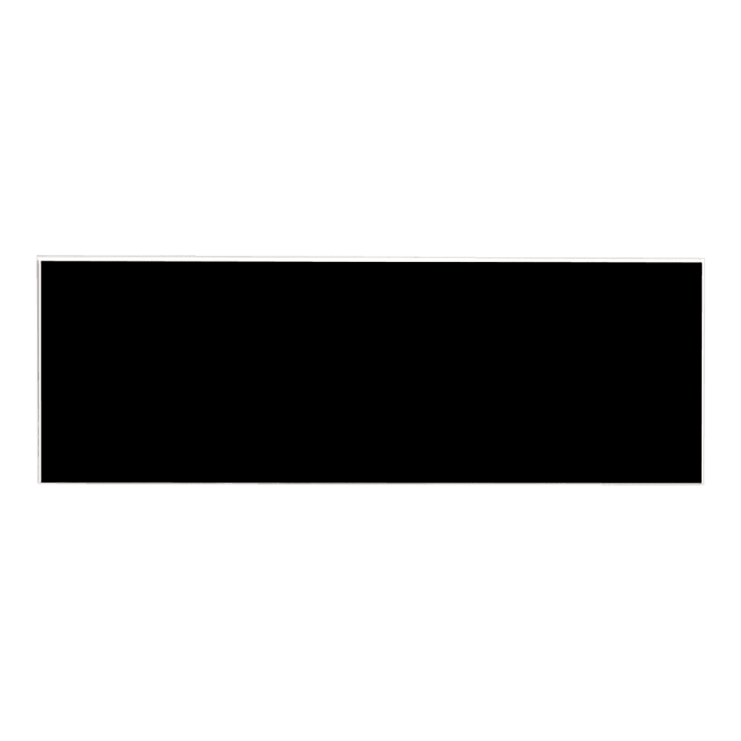 Black/White Square Corner Plastic Badge