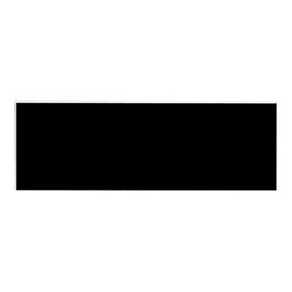 Black/White Square Corner Plastic Badge