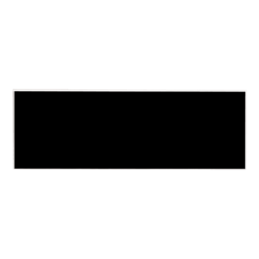 Black/White Square Corner Plastic Badge