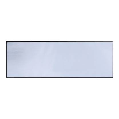Brushed Silver/Black Square Corner Plastic Badge
