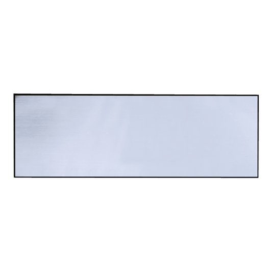 Brushed Silver/Black Square Corner Plastic Badge