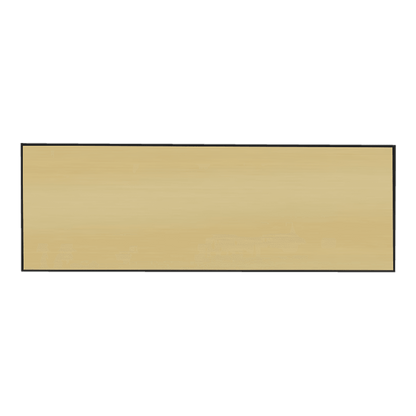 Brushed Gold/Black Square Corner Plastic Badge