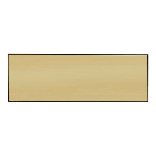 Brushed Gold/Black Square Corner Plastic Badge