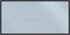 Brushed Silver/Black Square Corner Plastic Badge