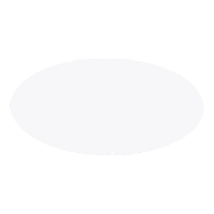 3" x 1.5" Oval Plastic Badge
