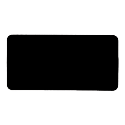 Black/White Round Corner Plastic Badge