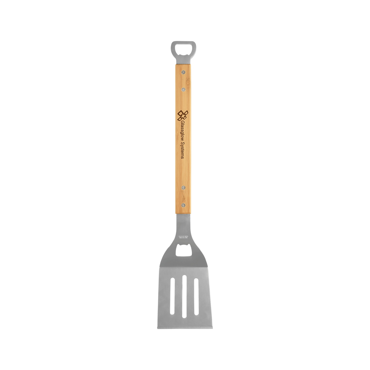 Bamboo BBQ Spatula with Bottle Opener 19.25"