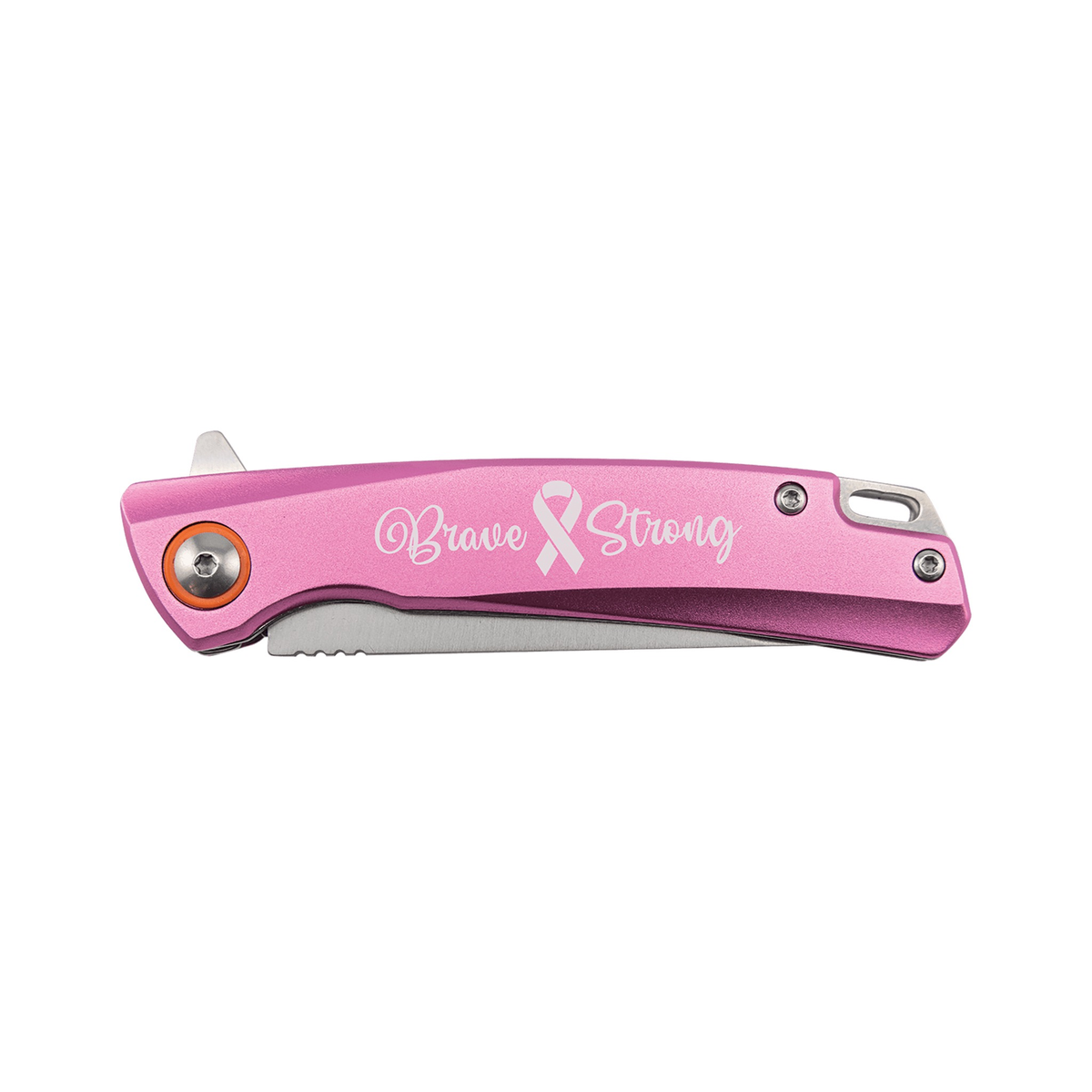 Bison River 4" Everyday Carry Knife with Ball Bearing Opening, Pink