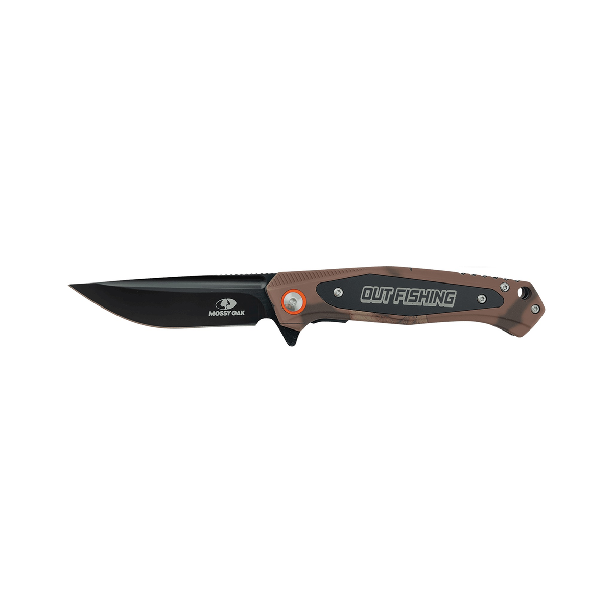 Bison River 4.5" Camo Everyday Carry Knife, Brown Camo