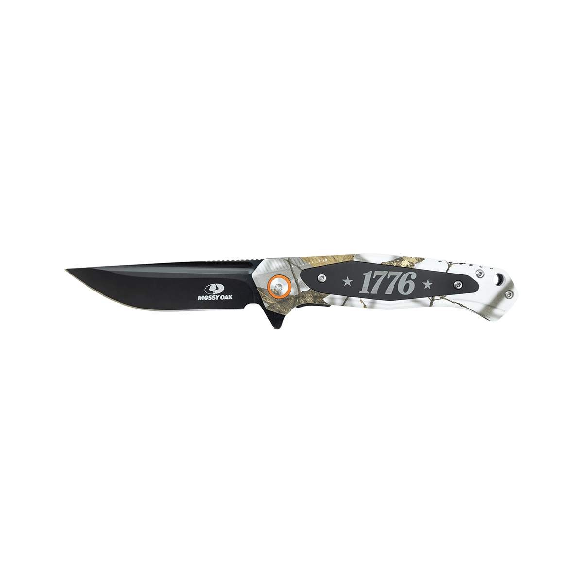 Bison River 4.5" Camo Everyday Carry Knife, White Camo
