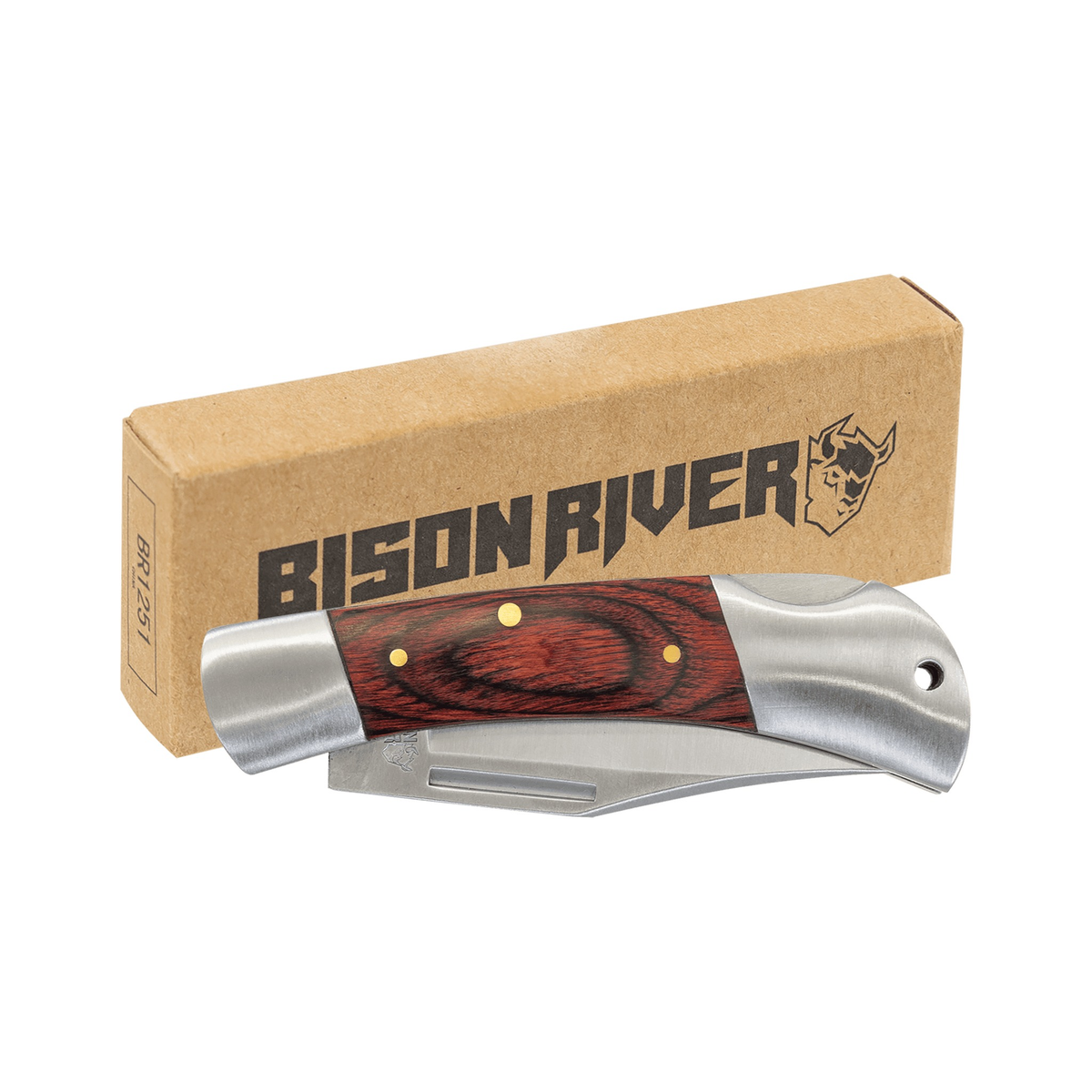 Bison River 3.5" Wood Folding Knife