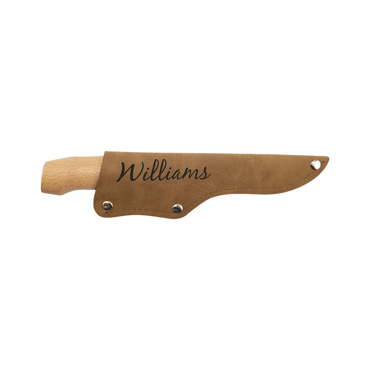 Bison River Fillet Knife with Wood Handle and Leatherette Sheath, 4" Blade
