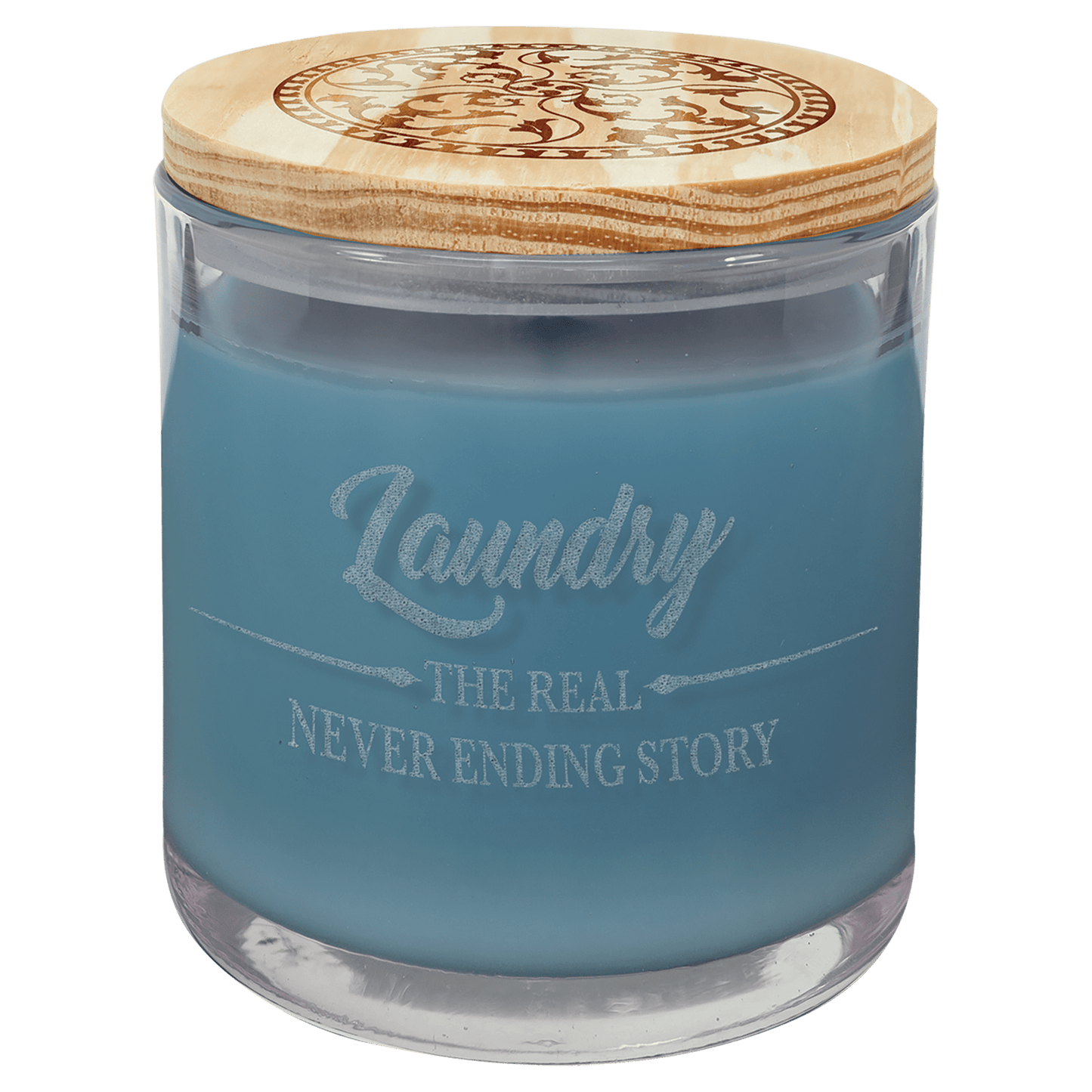 14 oz. Candle in a Glass Holder with Wood Lid