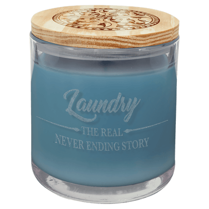 14 oz. Candle in a Glass Holder with Wood Lid