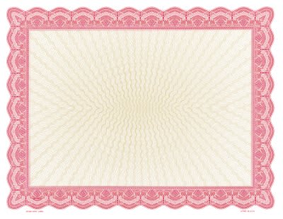 Bison Series Blank Certificate 8.5" x 11"