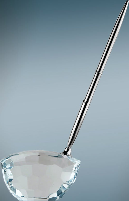 3.375" x 9" Crystal Golf Club with Pen