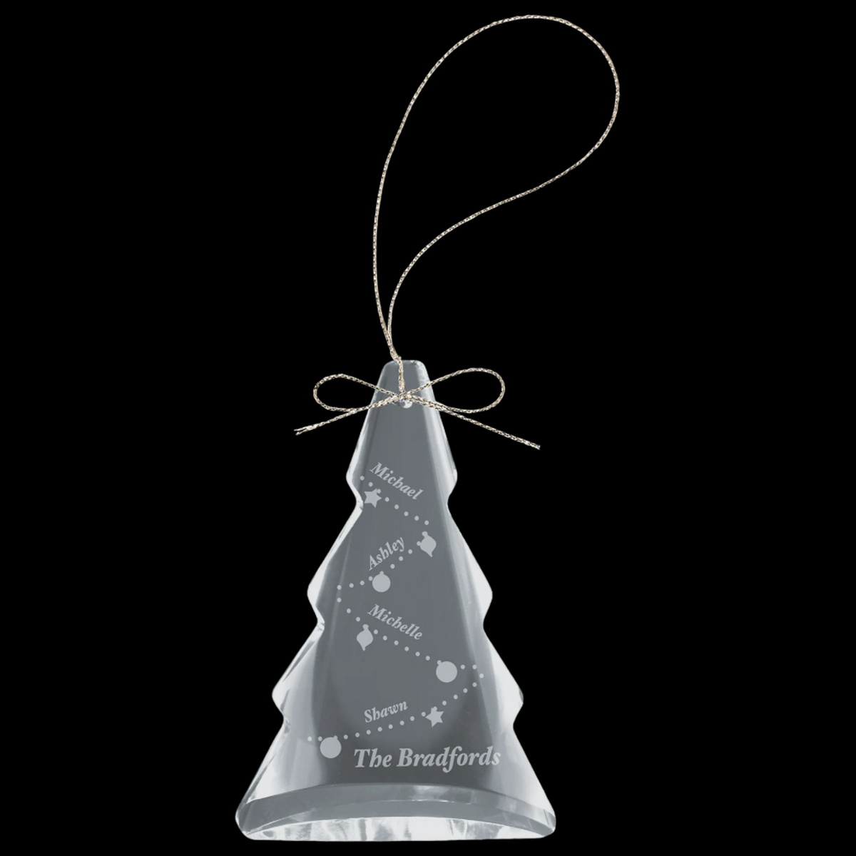 3" Crystal Tree Ornament