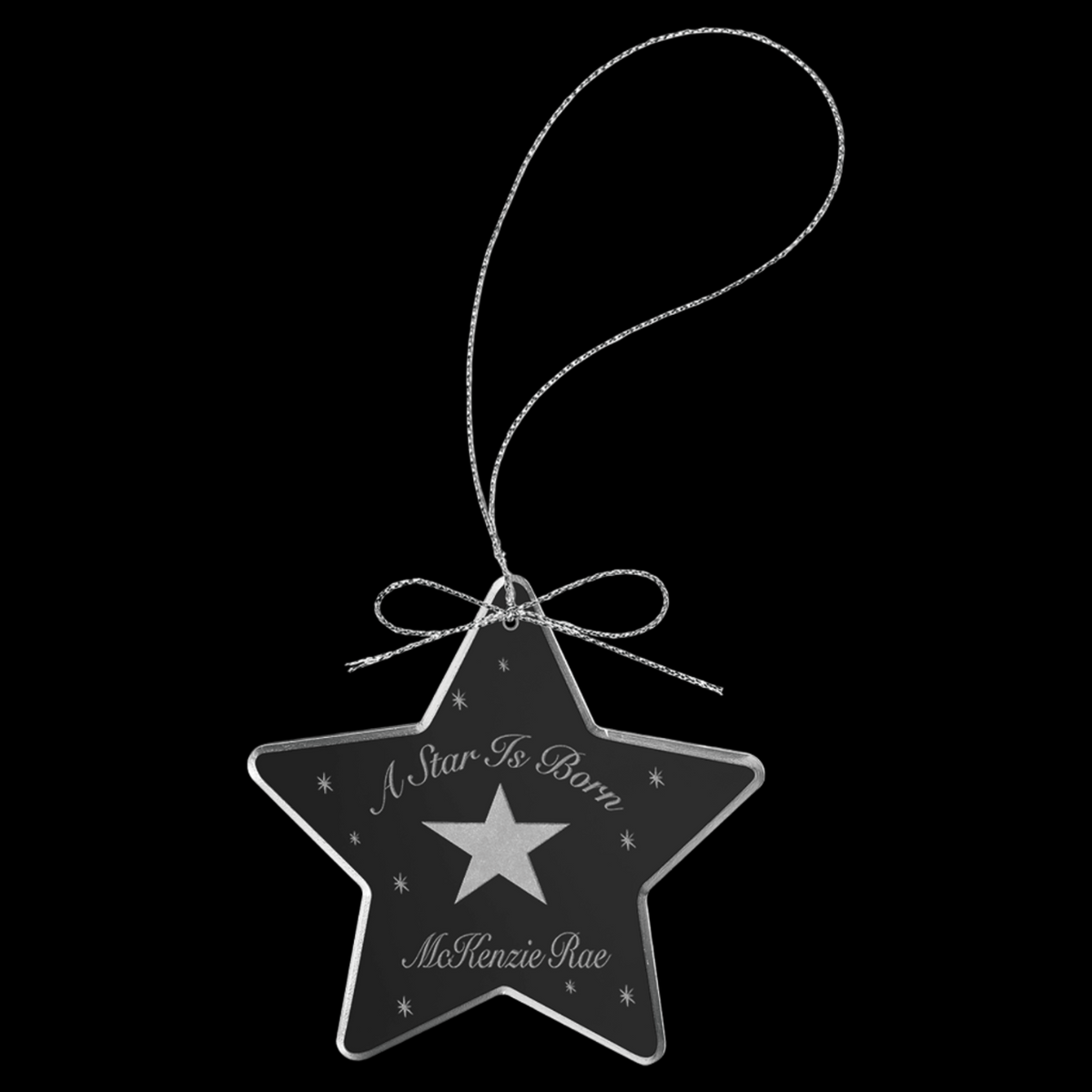 3" Crystal Star Ornament