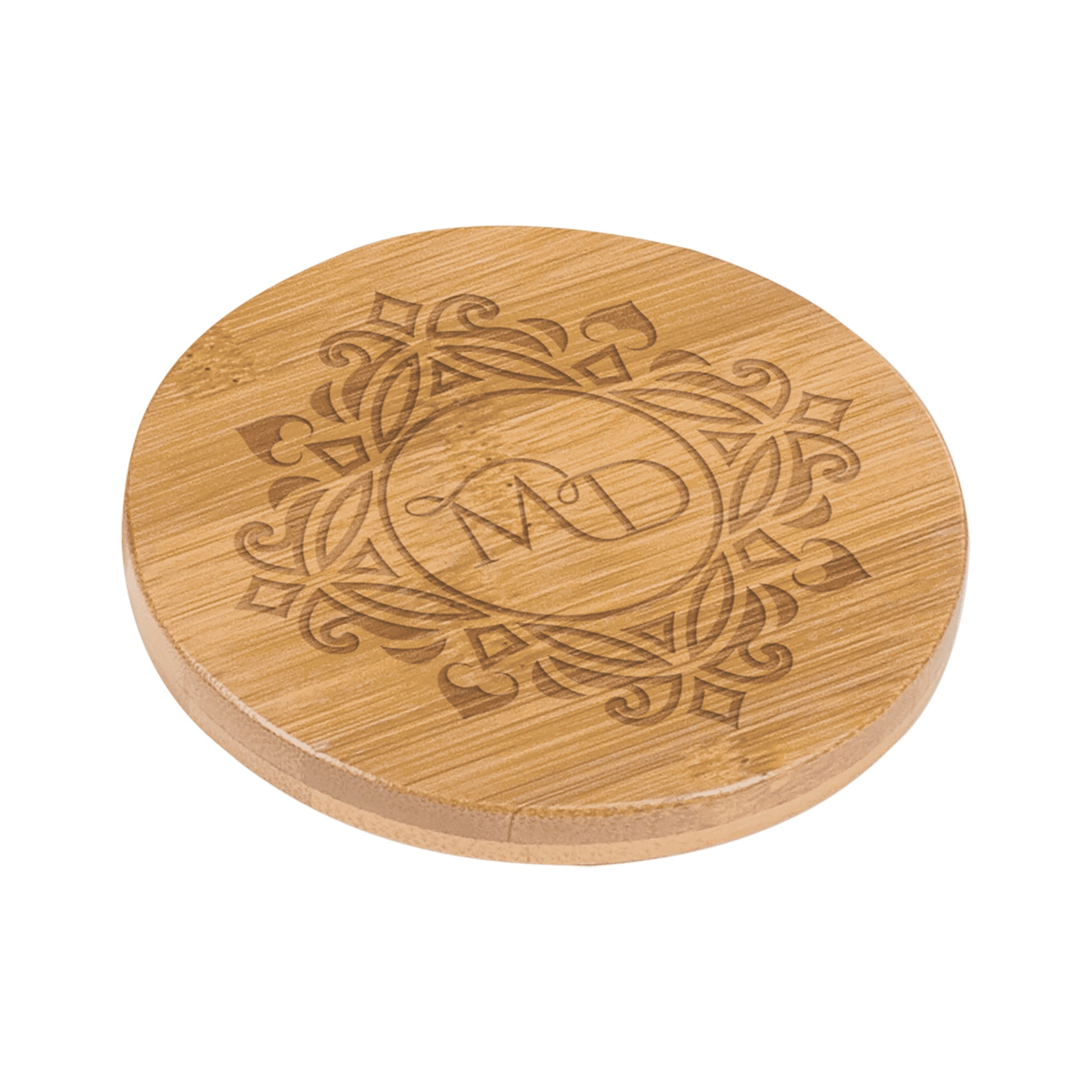Round Coaster 3.5", Bamboo, Single