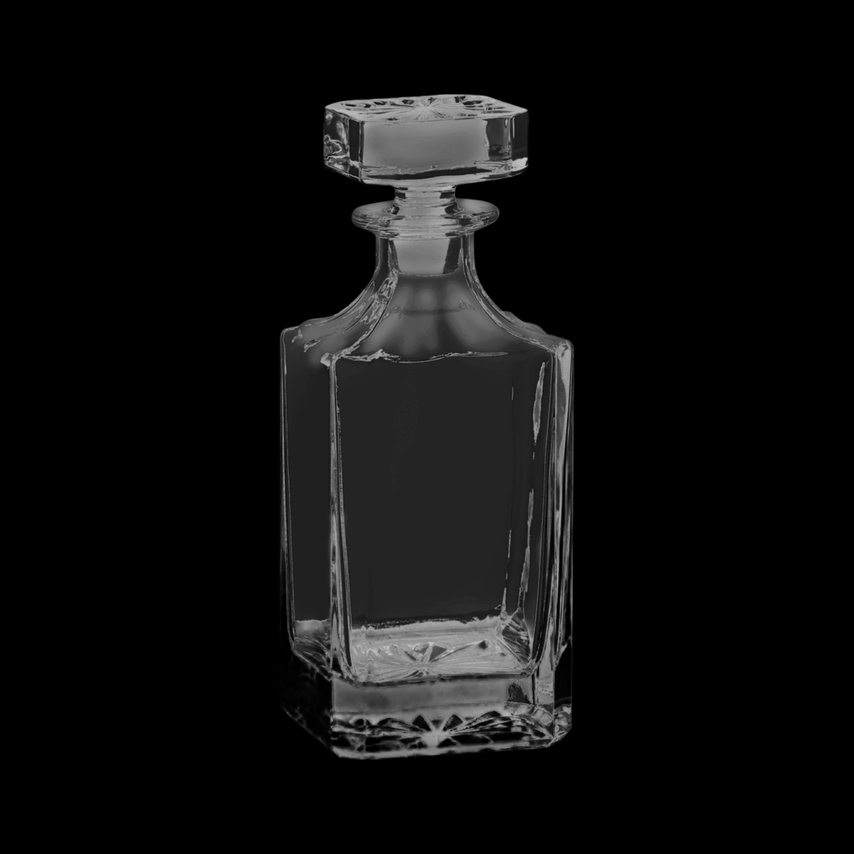 750mL Square Glass Decanter with Gift Box