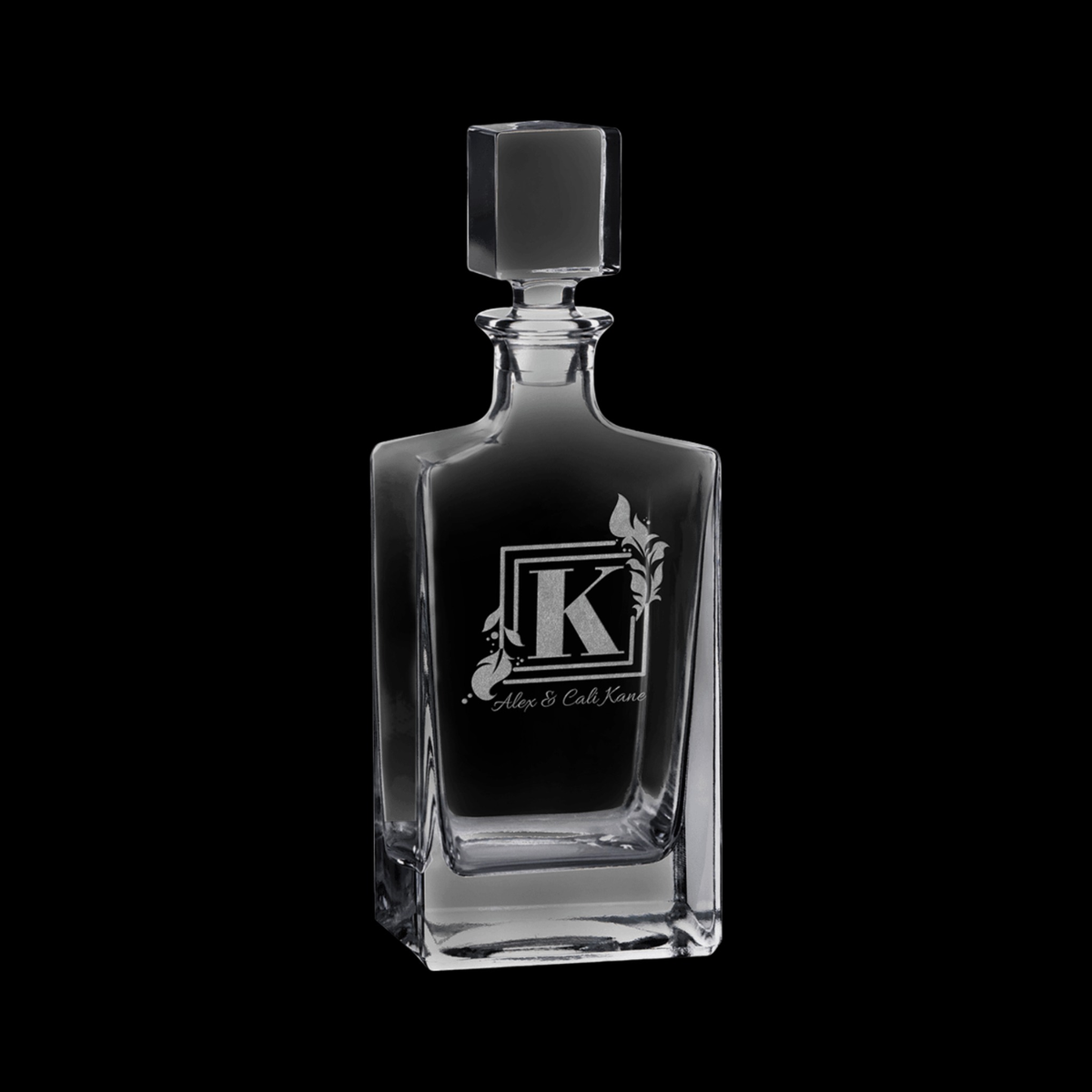 810mL Rectangle Glass Decanter with Gift Box