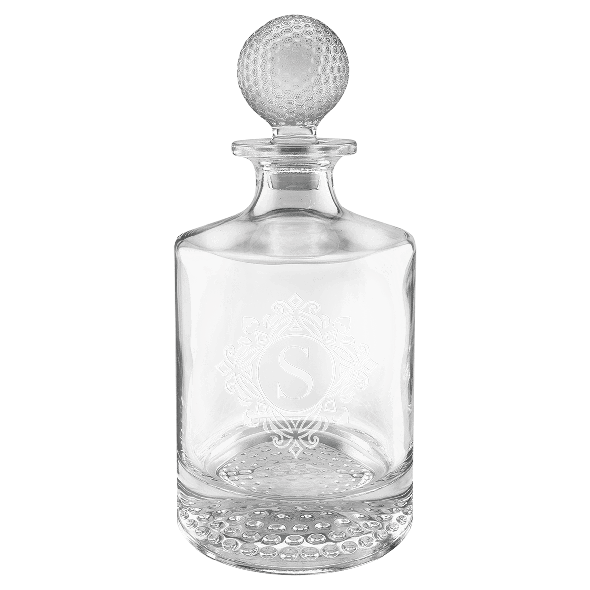 850mL Round Golf Glass Decanter with Gift Box