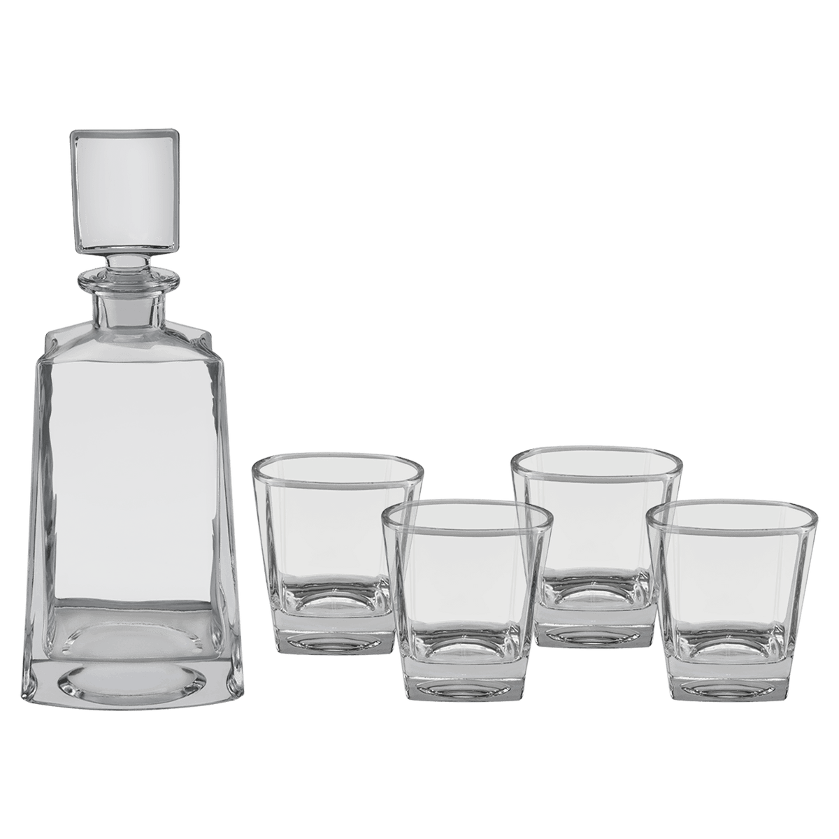 750mL Tequila Decanter Set with Four 8 oz Glasses in Gift Box