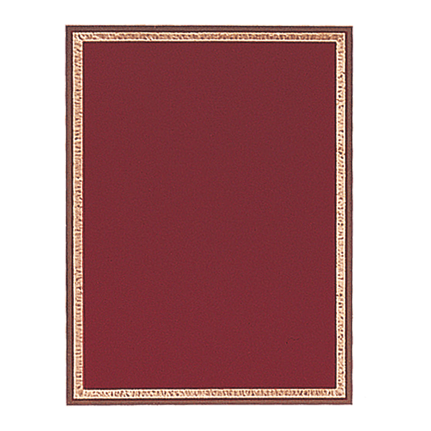 Red/Gold Brass Plated Steel Florentine Plaque Plate