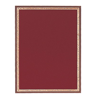 Red/Gold Brass Plated Steel Florentine Plaque Plate