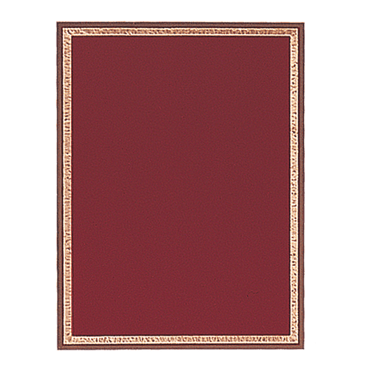 Red/Gold Brass Plated Steel Florentine Plaque Plate