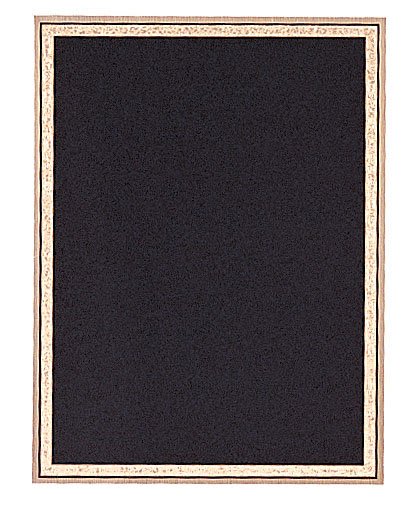 Black/Gold Brass Plated Steel Florentine Plaque Plate