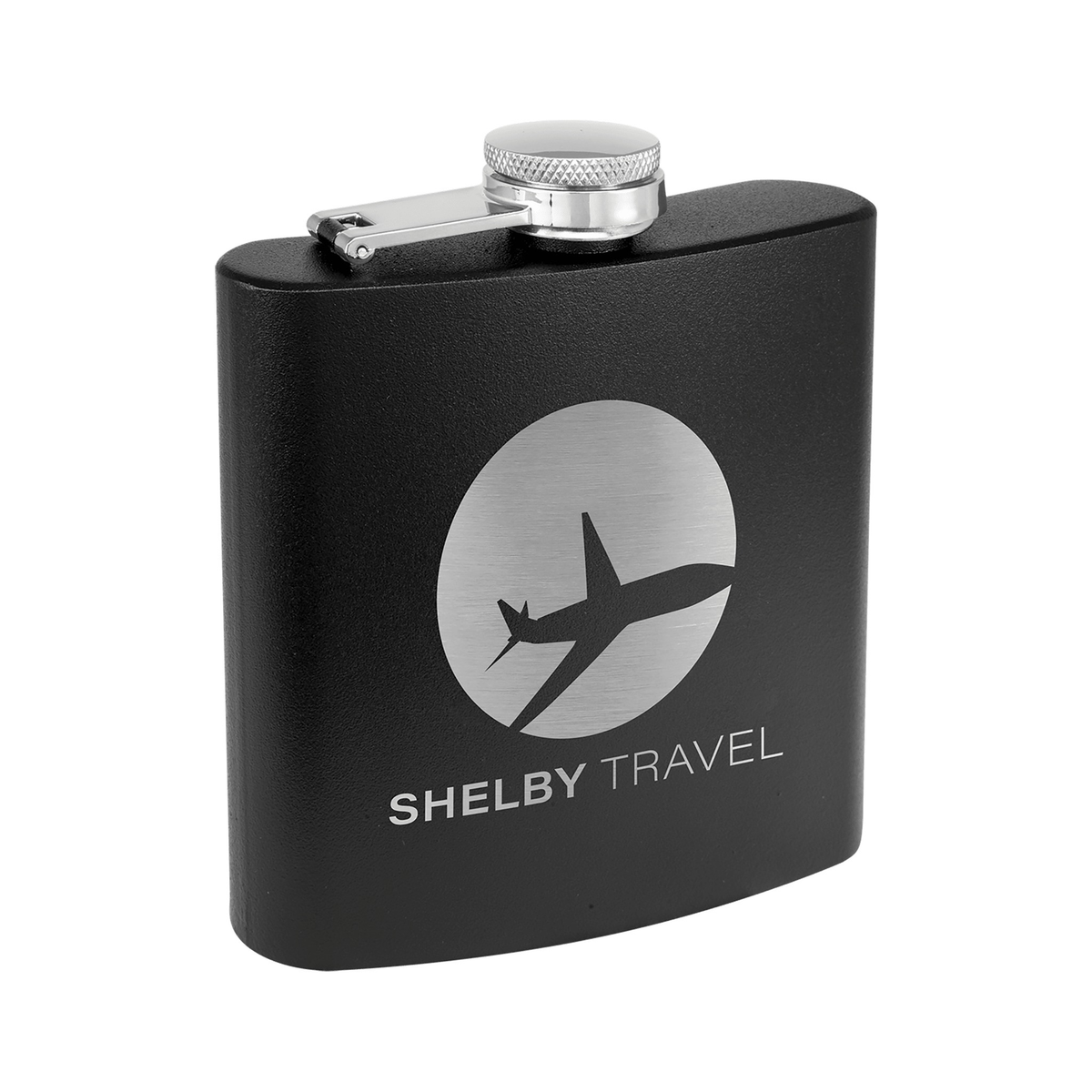 6 oz Powder Coated Stainless Steel Flask