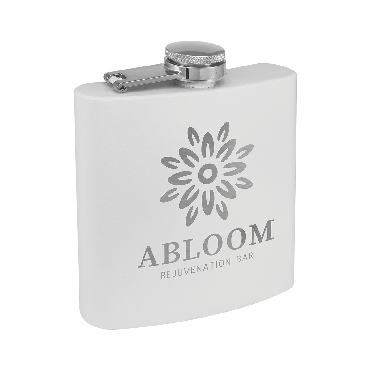 6 oz Powder Coated Stainless Steel Flask