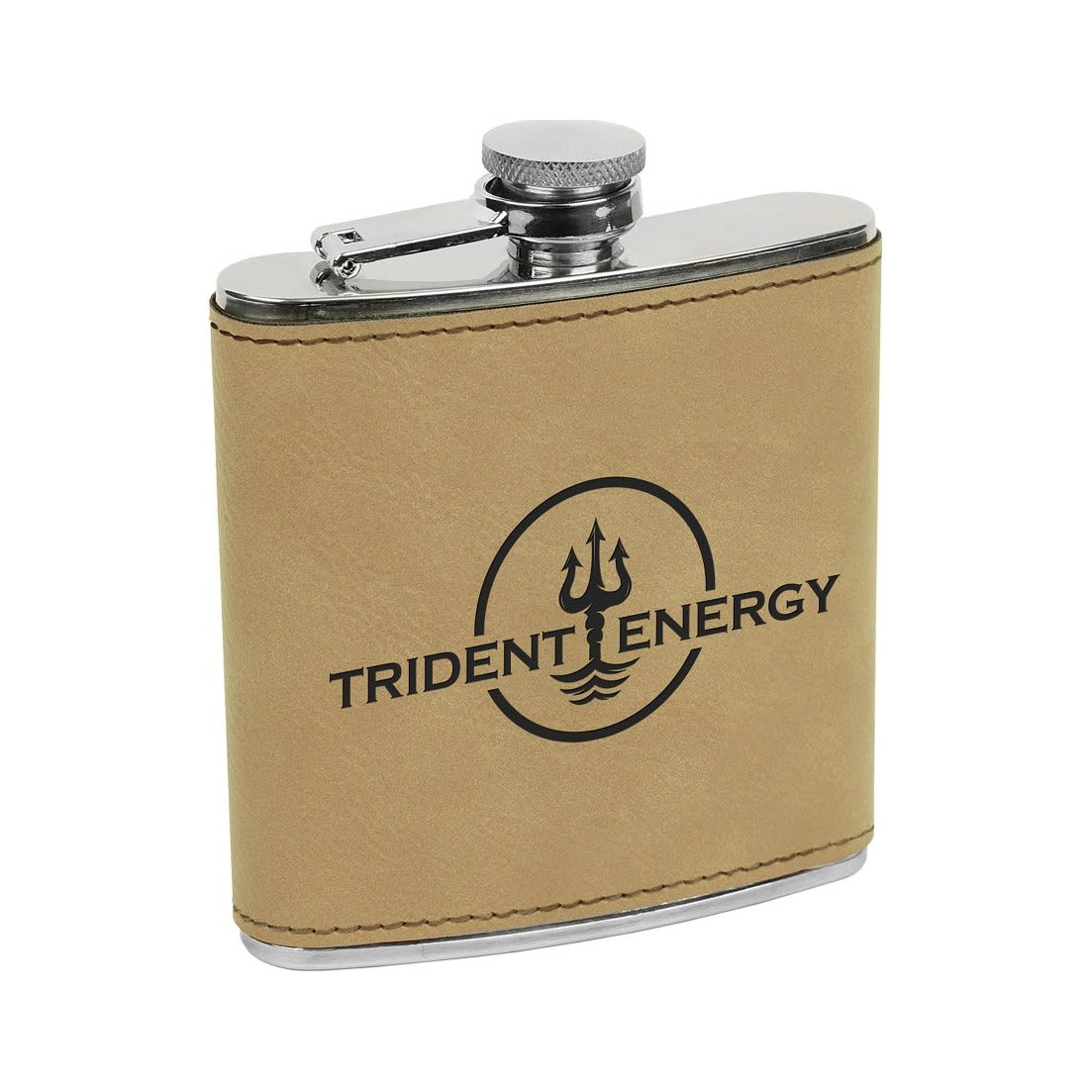 6 oz Leatherette Stainless Steel Flask