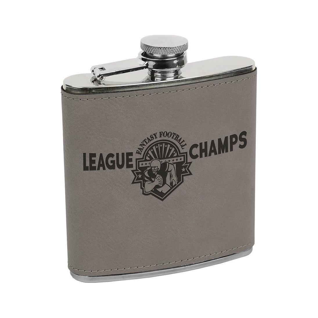 6 oz Leatherette Stainless Steel Flask