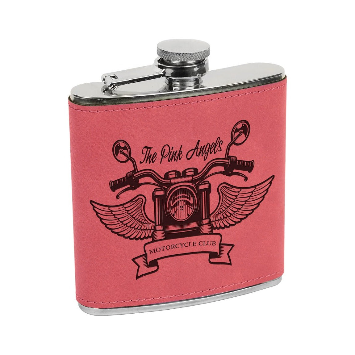 6 oz Leatherette Stainless Steel Flask