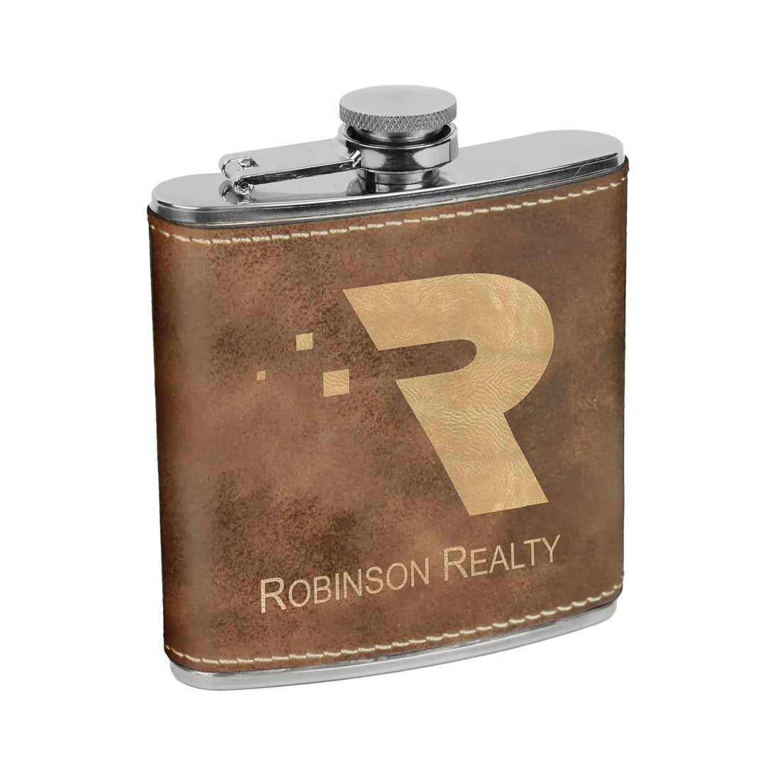 6 oz Leatherette Stainless Steel Flask