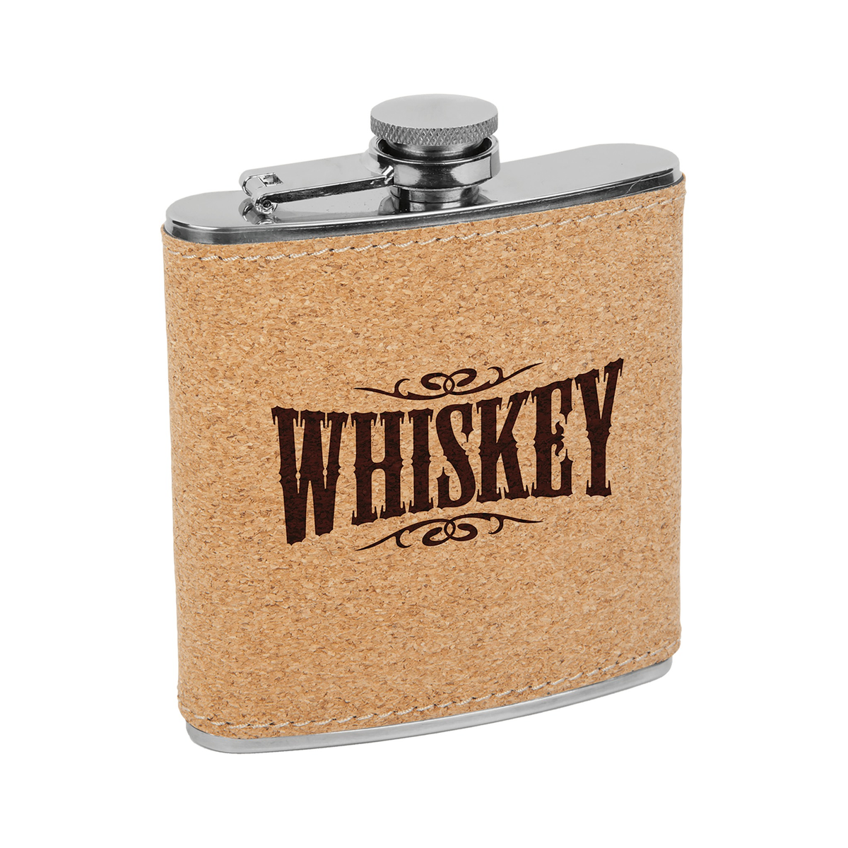 6 oz Leatherette Stainless Steel Flask