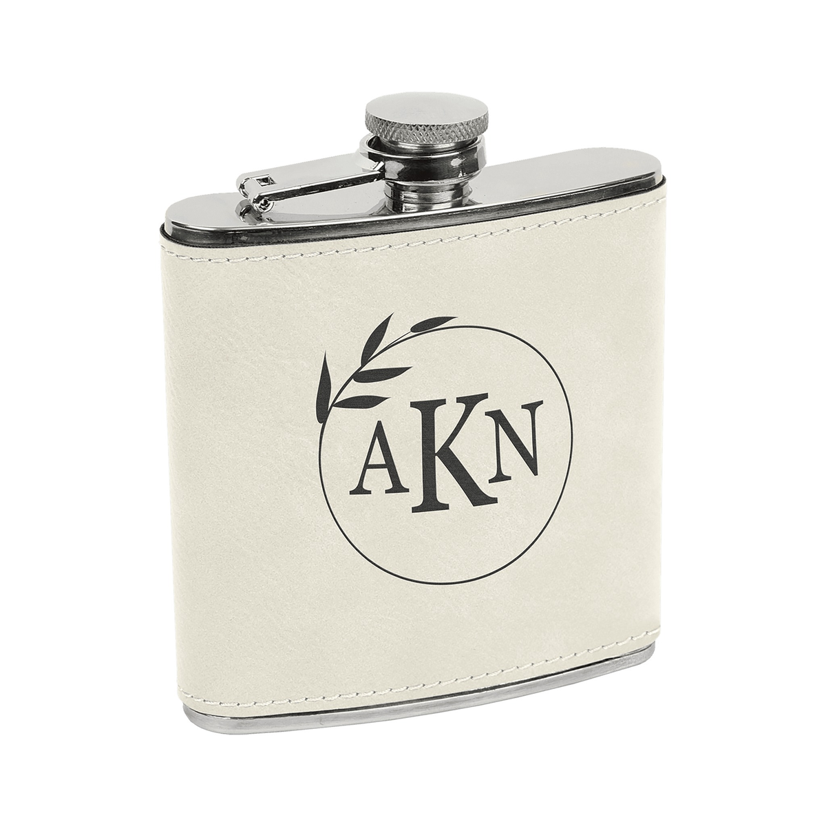 6 oz Leatherette Stainless Steel Flask