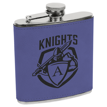 6 oz. Leatherette Stainless Steel Flask