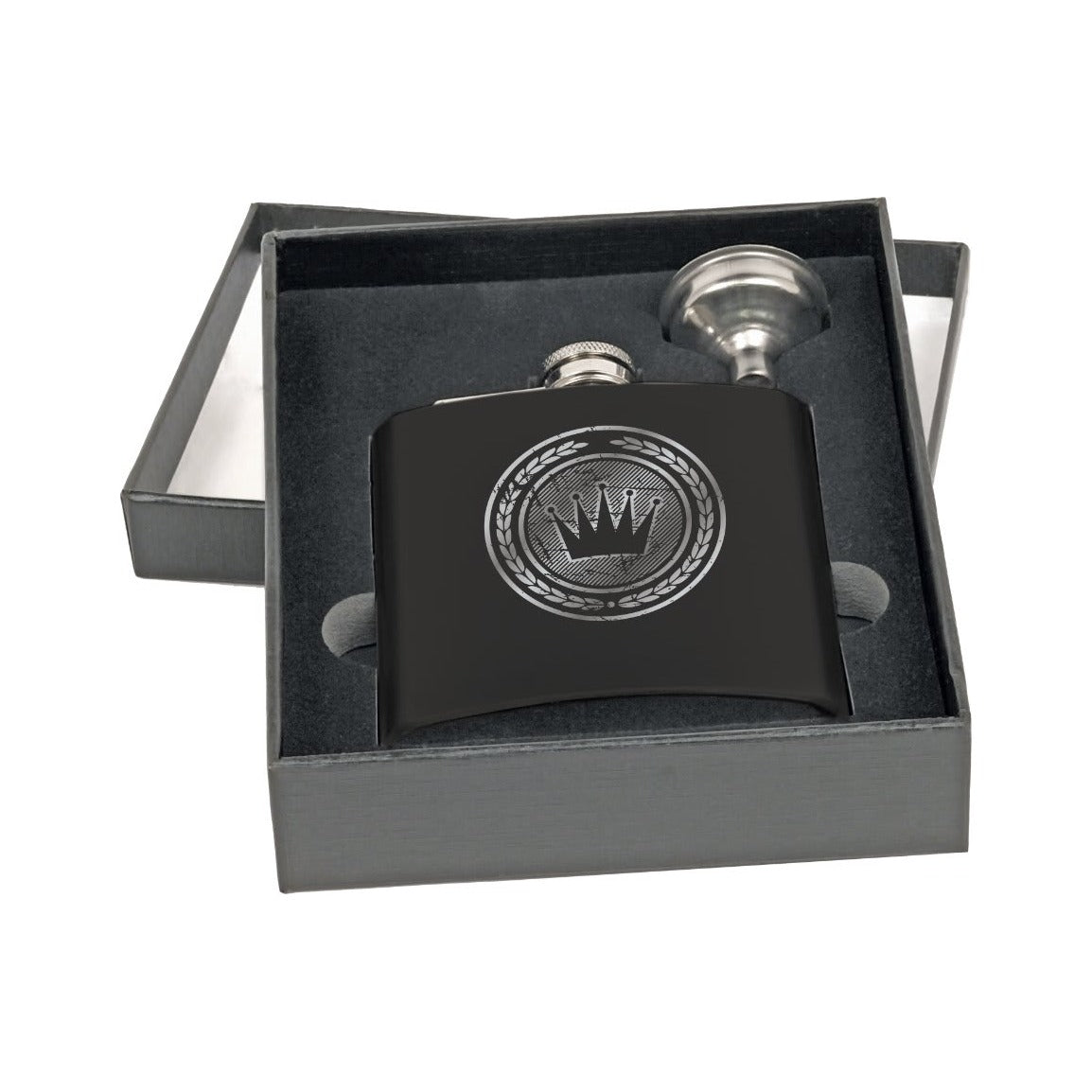 6 oz Flask with Funnel Gift Set in Presentation Box